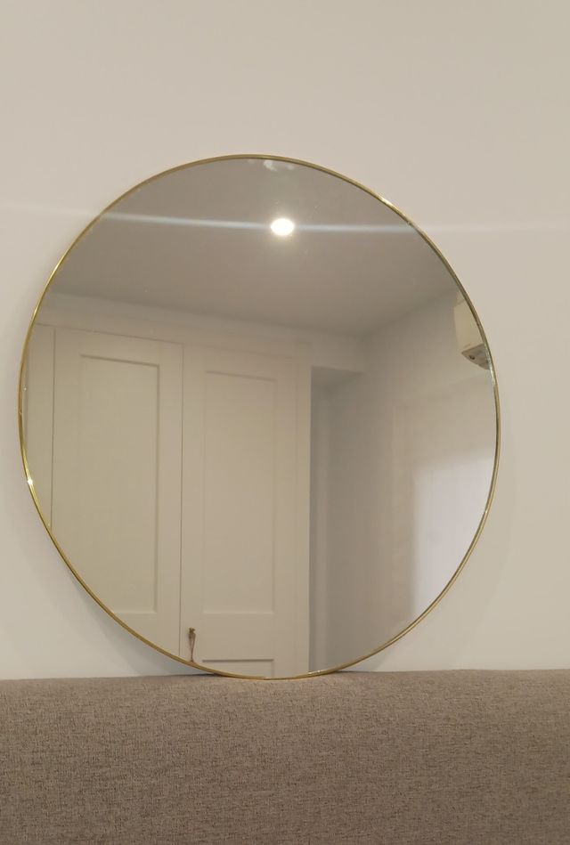 Miroir Ronde Doré