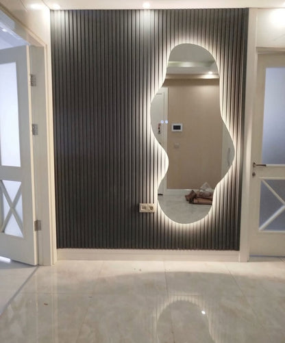 Miroir Mural Nuageux LED
