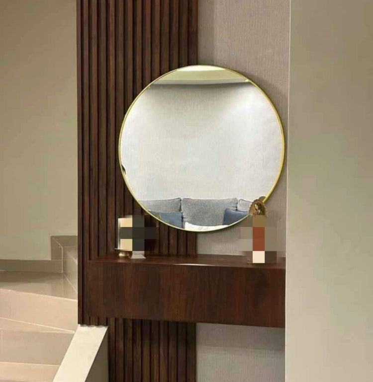 Miroir Ronde Doré