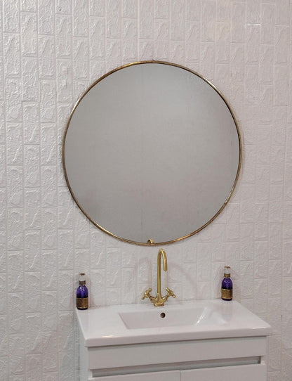 Miroir Ronde Doré
