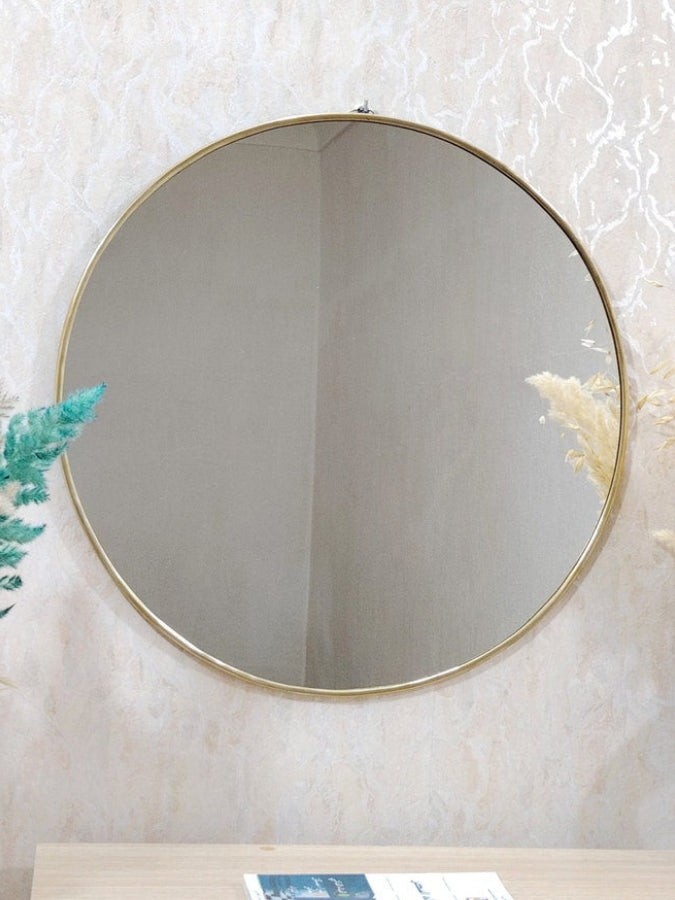 Miroir Ronde Doré
