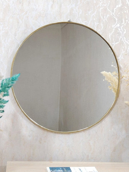 Miroir Ronde Doré