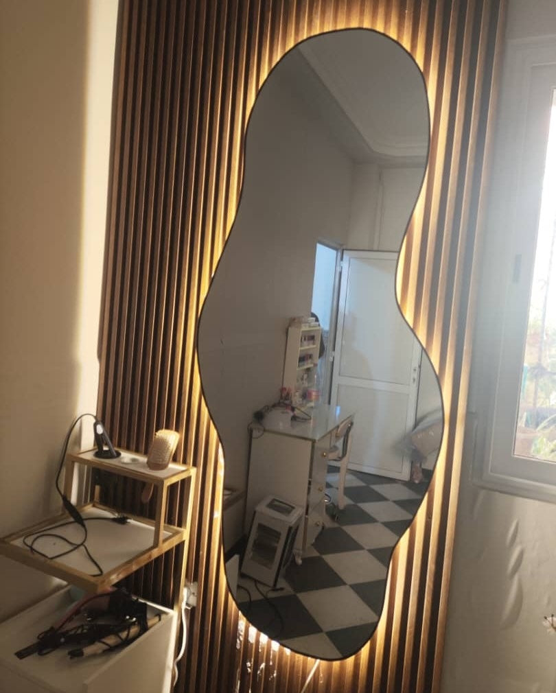 Miroir Mural Nuageux LED